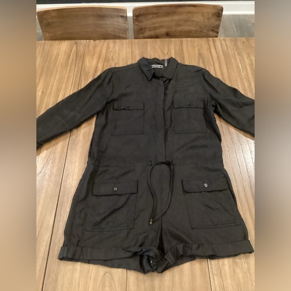 Young Fabulous & broke black Utility long sleeve Romper shorts yfb revolve M - Picture 2 of 11